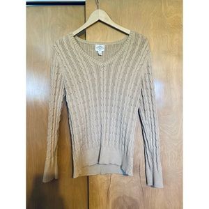 Beige / tan knit sweater